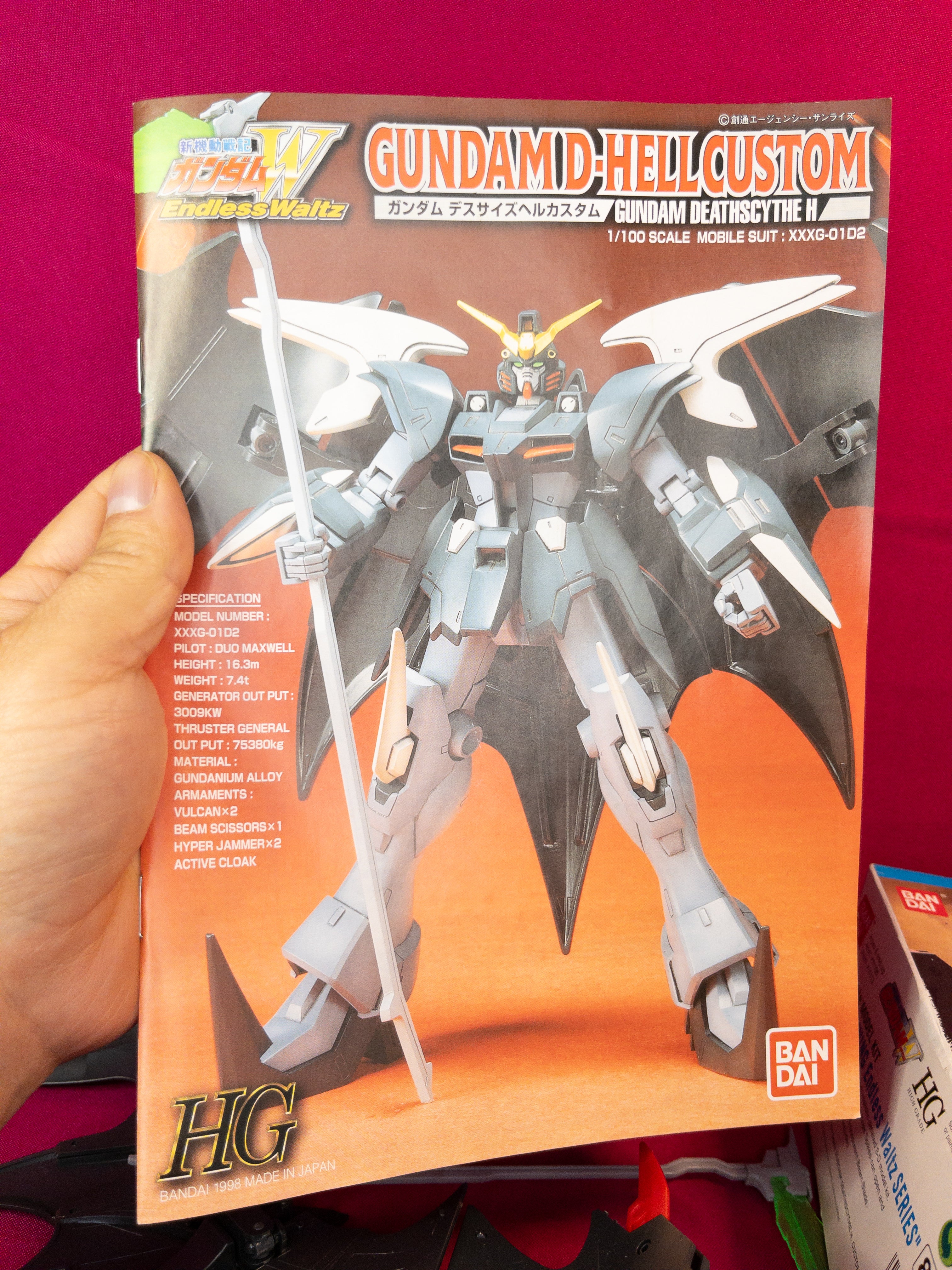 Gundam Deathcythe Hell custom Bandai