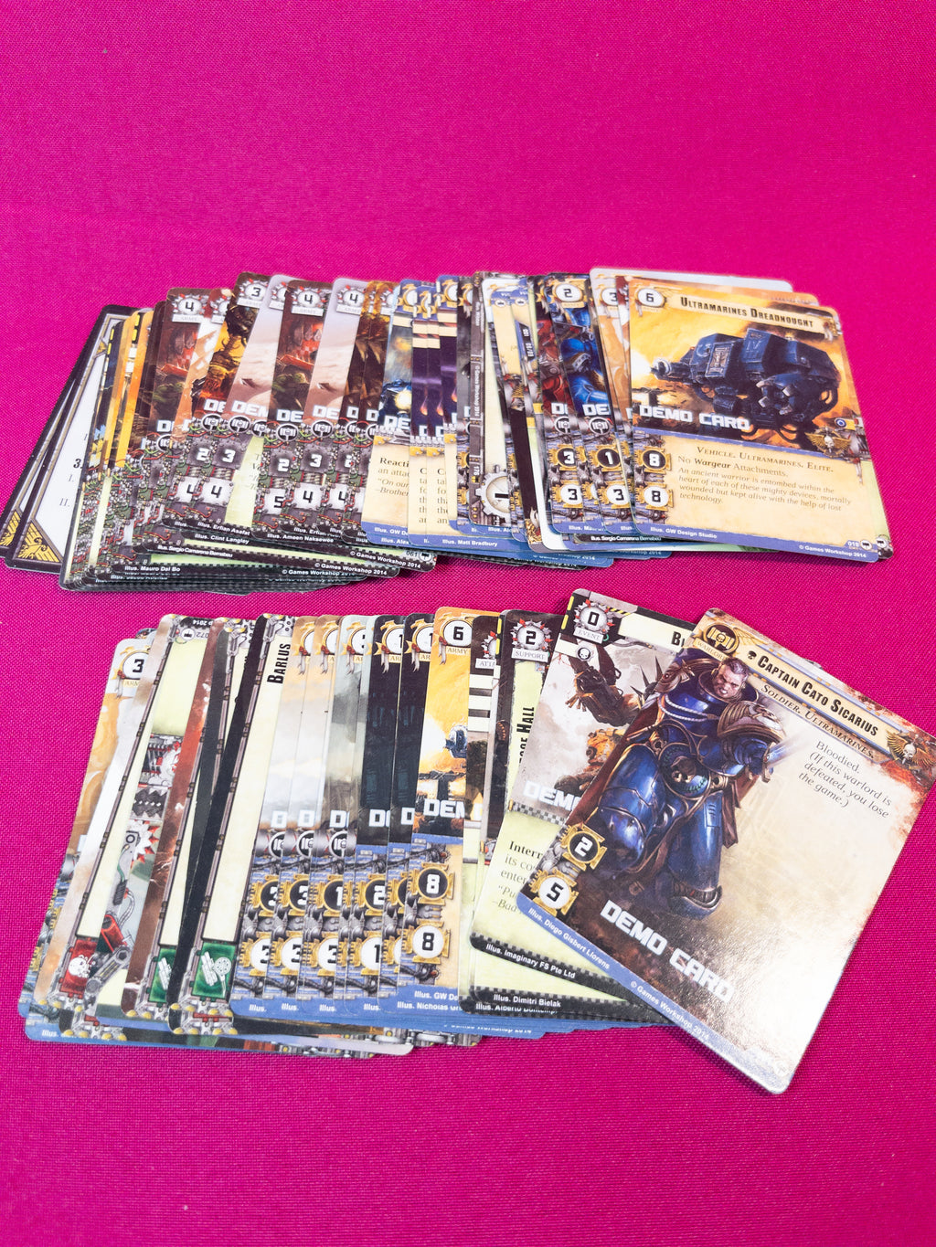 Lote cartas Warhammer 40.000 conquest