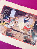 Litografía original Disney Blanca Nieves
