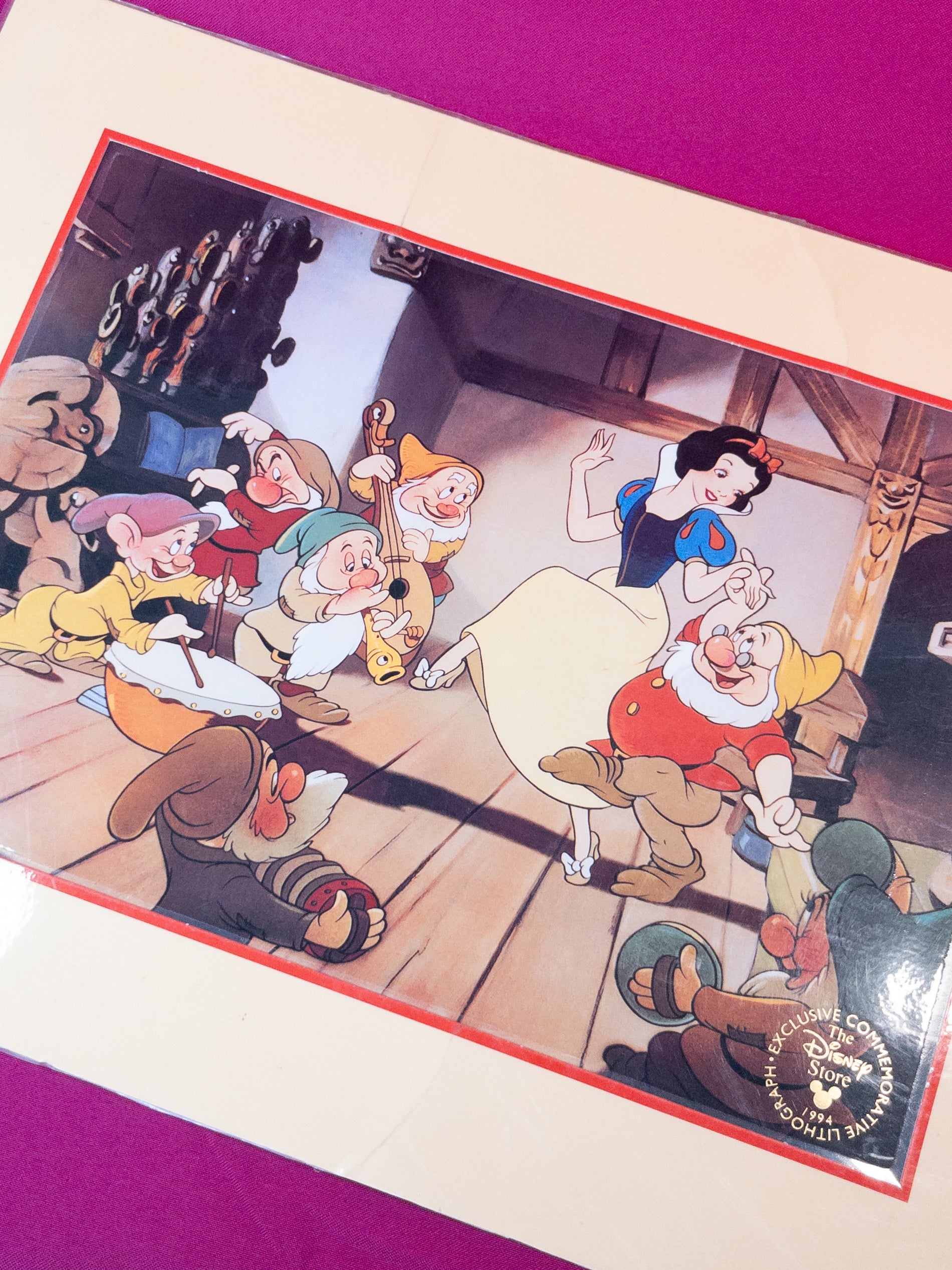 Litografía original Disney Blanca Nieves