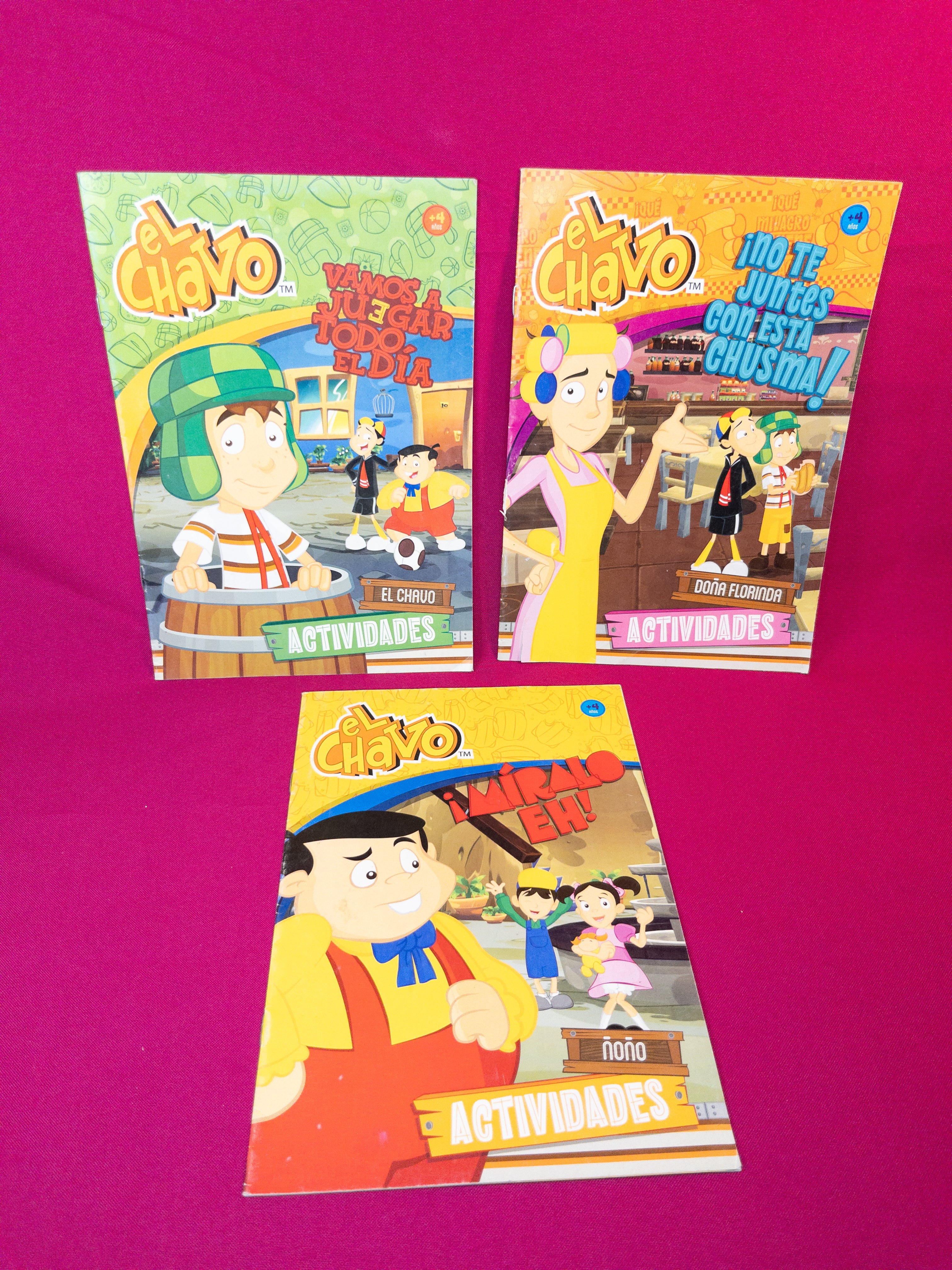 Lote libros de actividades el chavo del 8