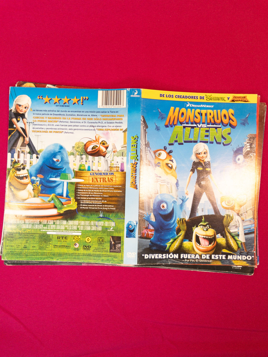 Lote de 17 carátulas de películas DVD originales
