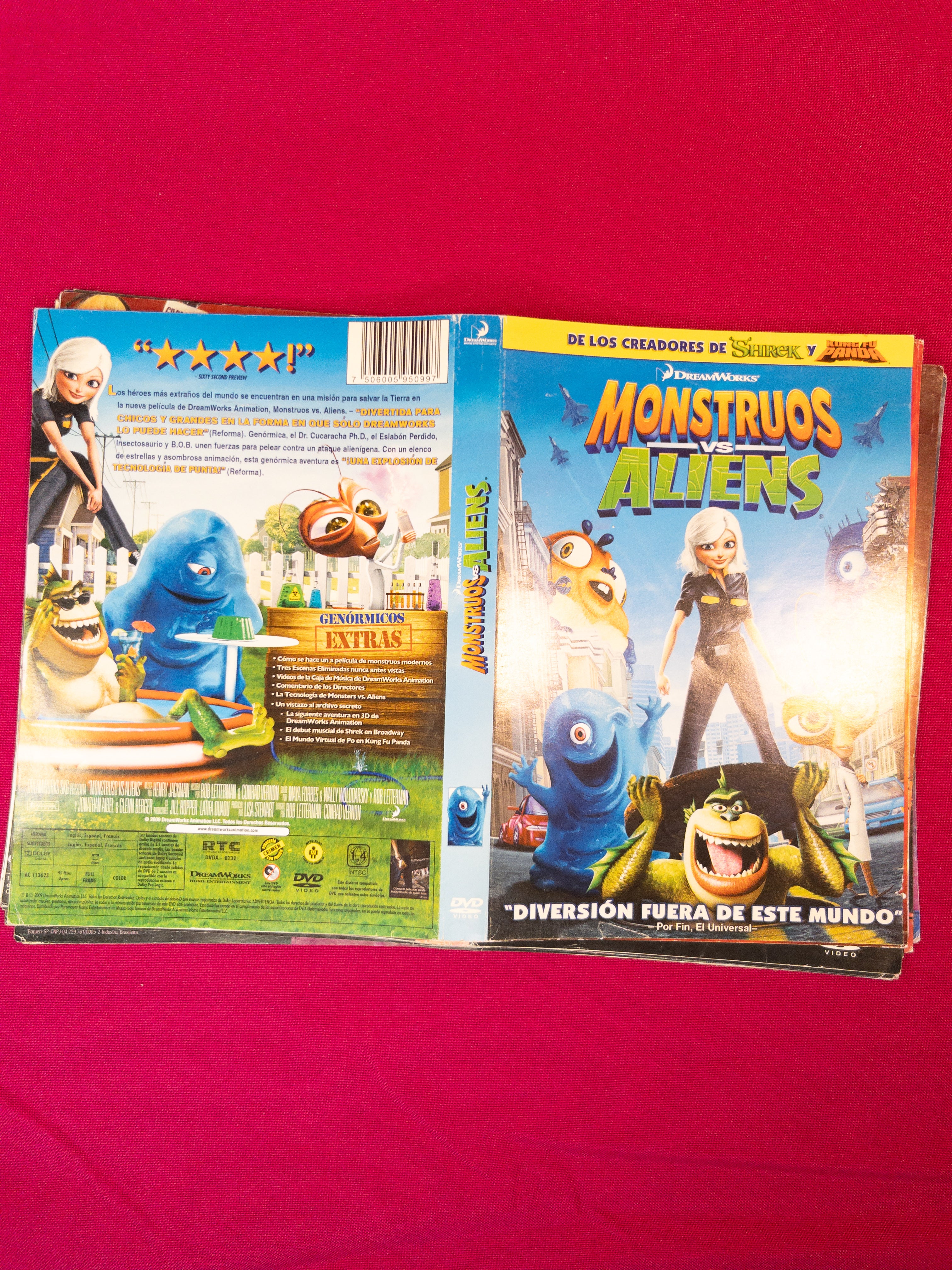 Lote de 17 carátulas de películas DVD originales