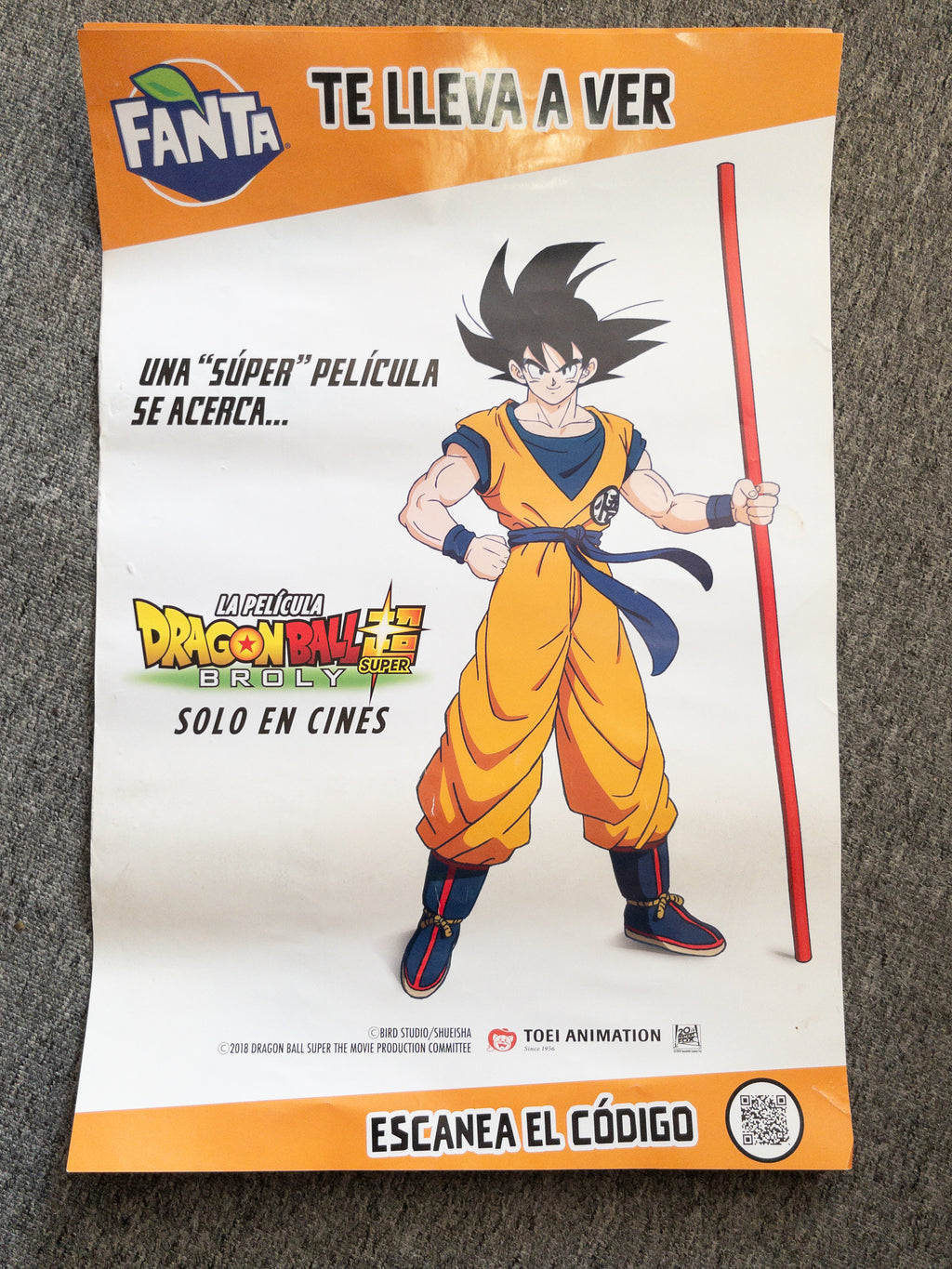Poster promocional Fanta Pelicula Dragón Ball Super Broly