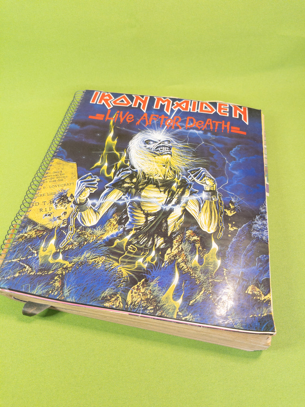 Cuaderno juventud de los 80’s Iron Maiden