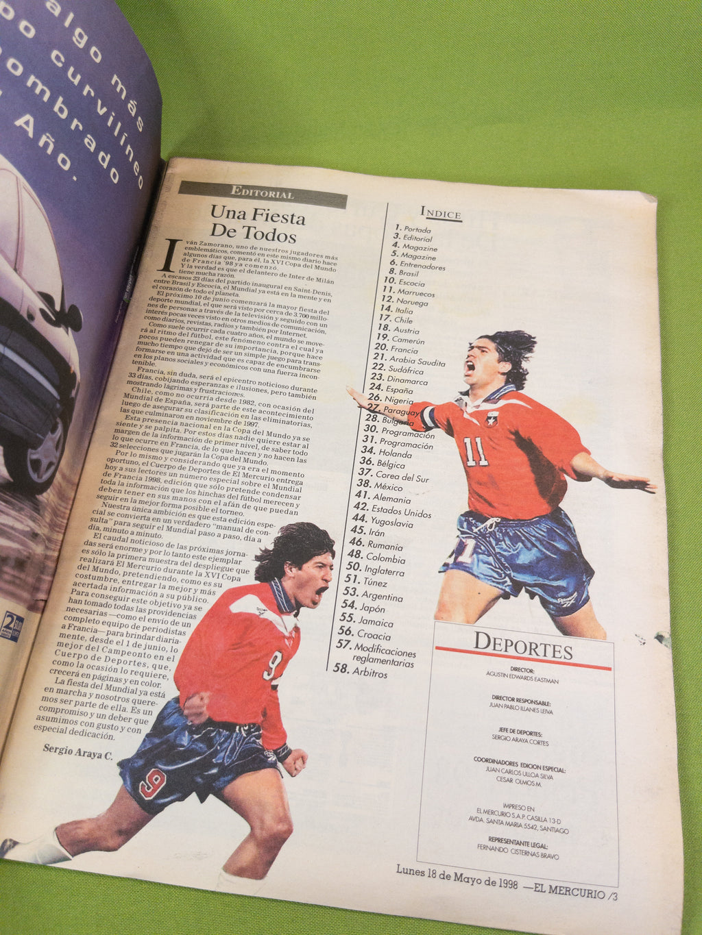 Revista especial Francia 98
