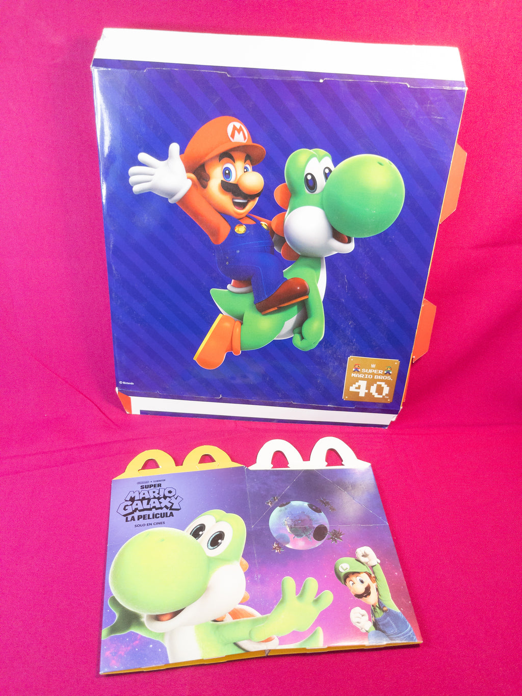 Cajas promocionales Mario bros