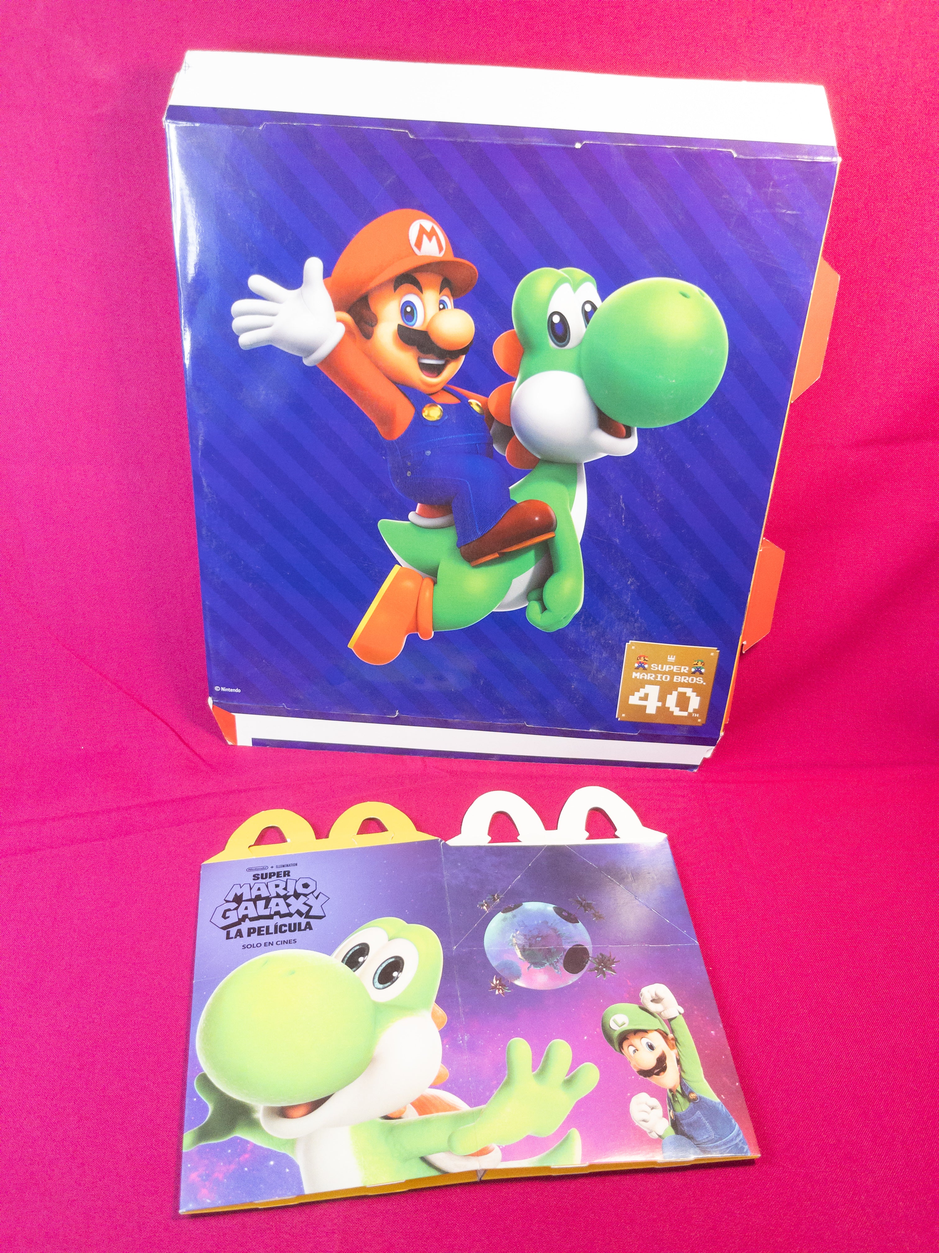 Cajas promocionales Mario bros
