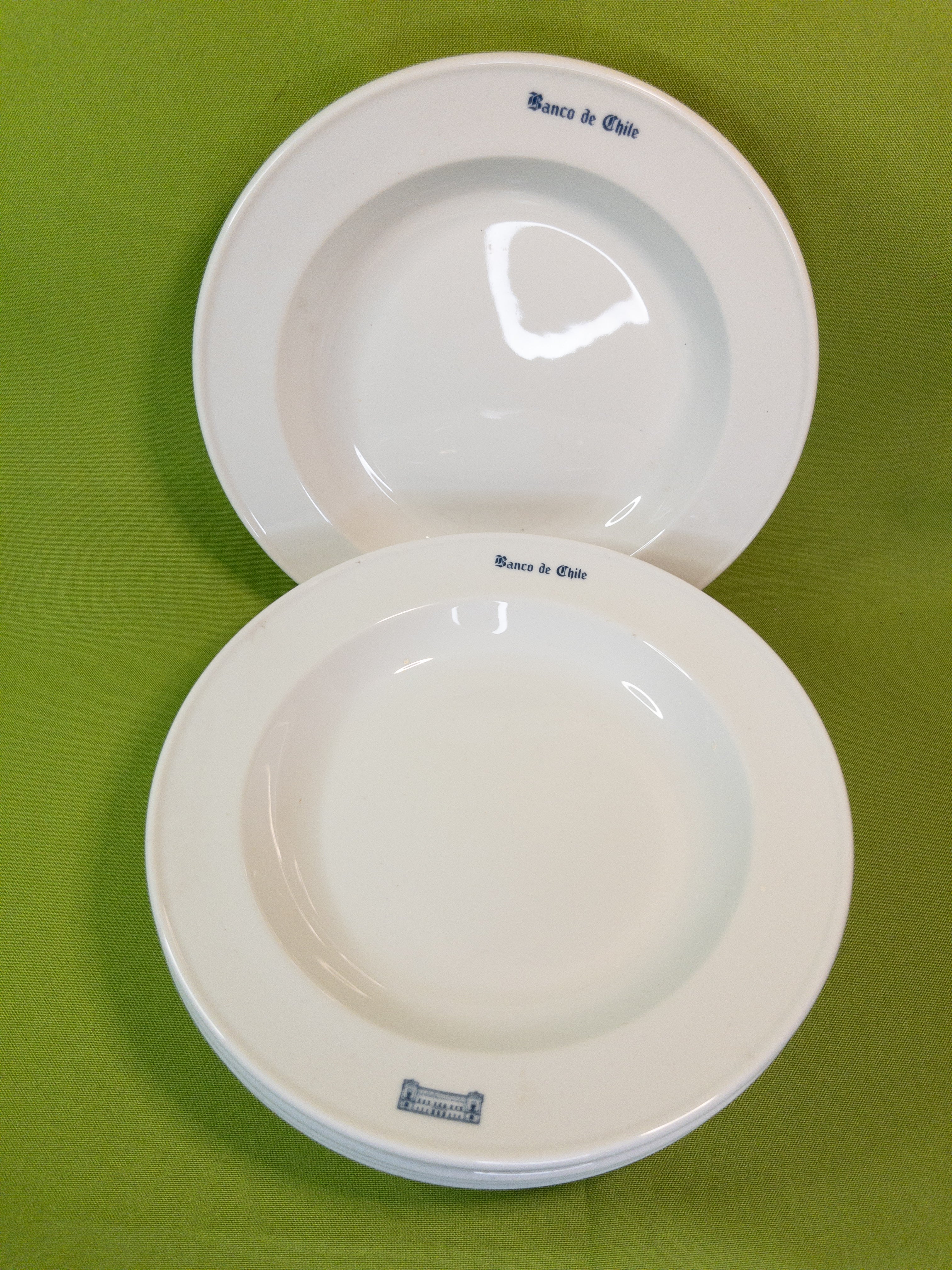 Platos fabricación chilena banco de chile Florencia