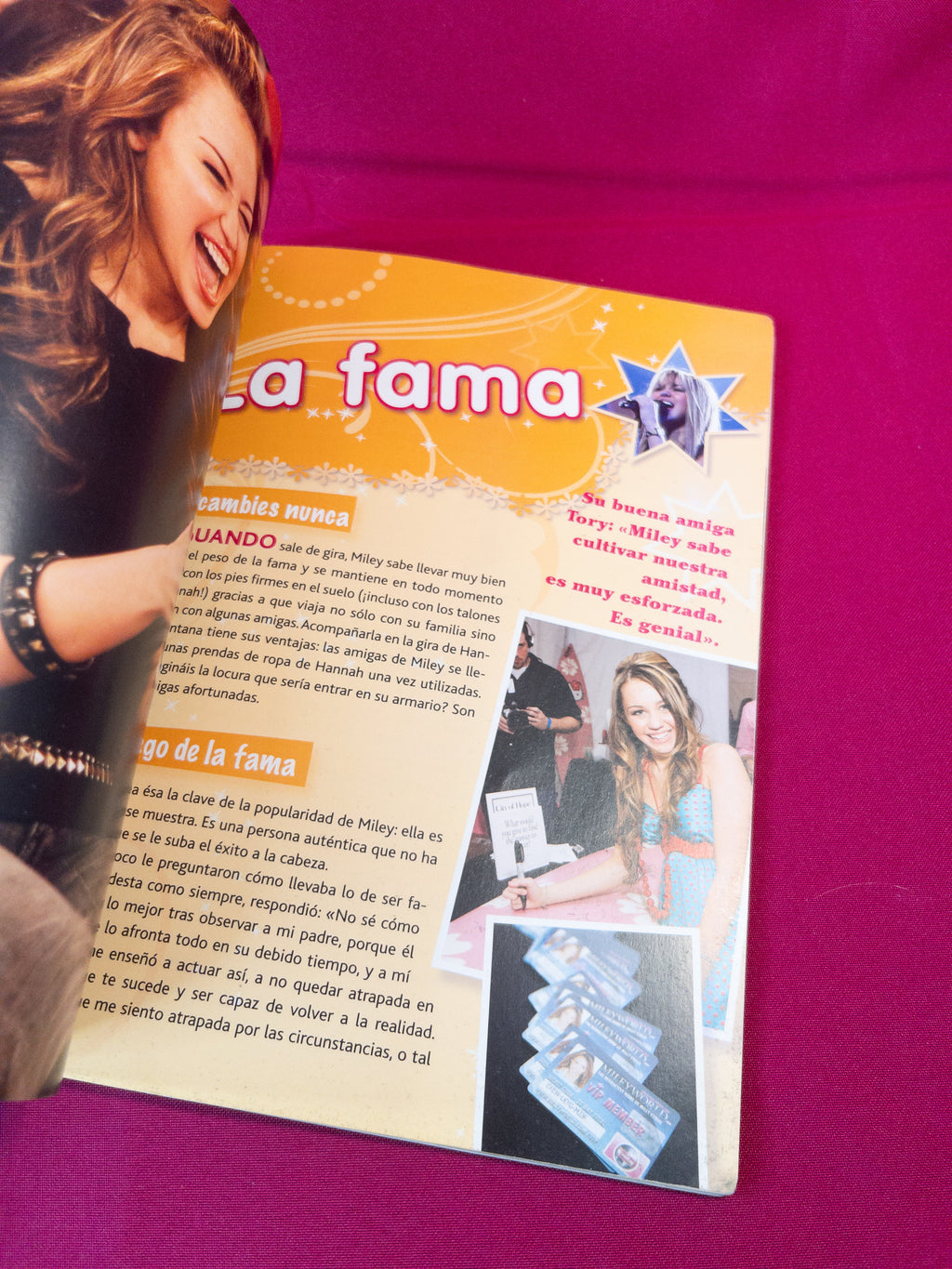 Libro Miley Cyrus la estrella Hanna Montana