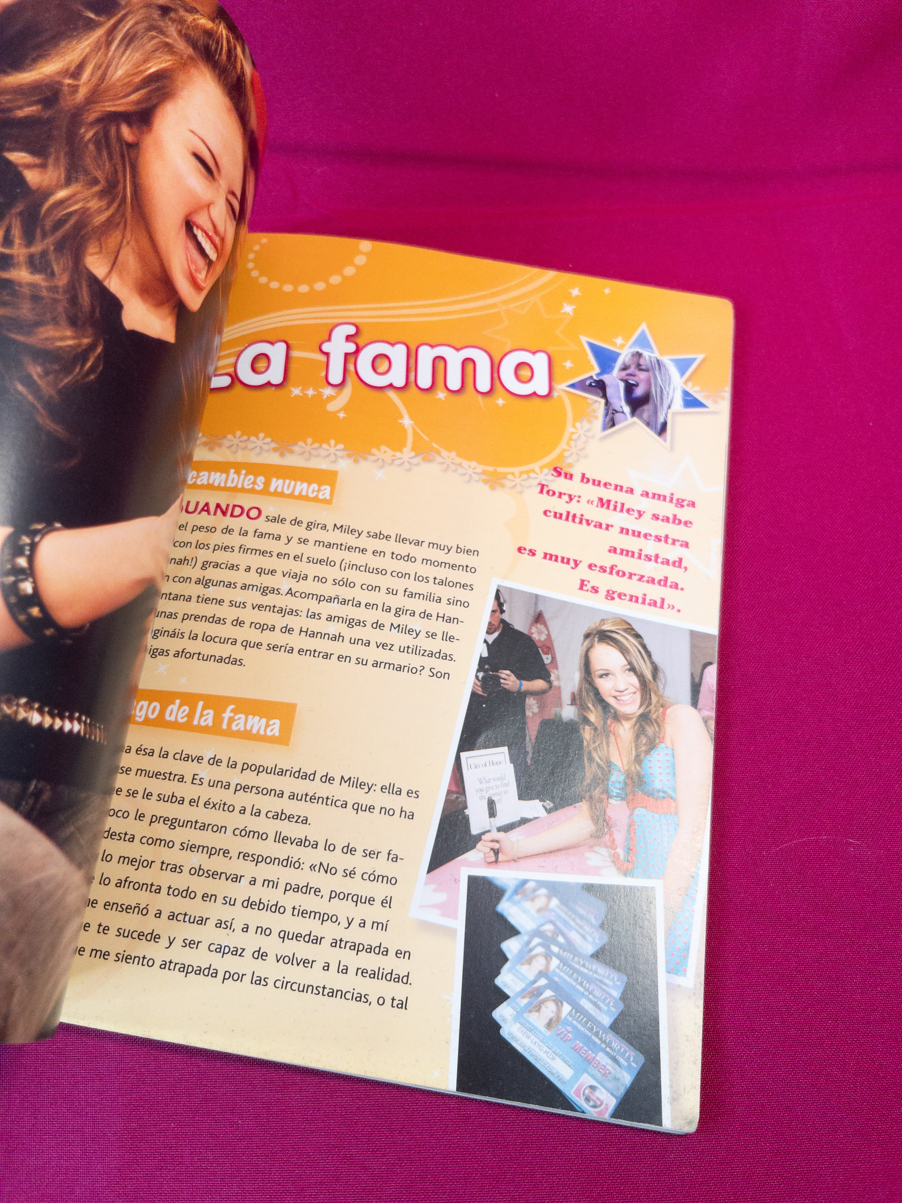 Libro Miley Cyrus la estrella Hanna Montana