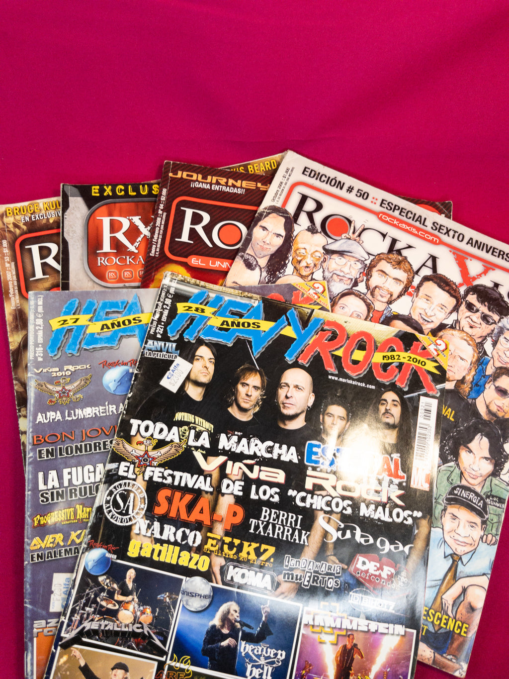 Revistas de rock variadas