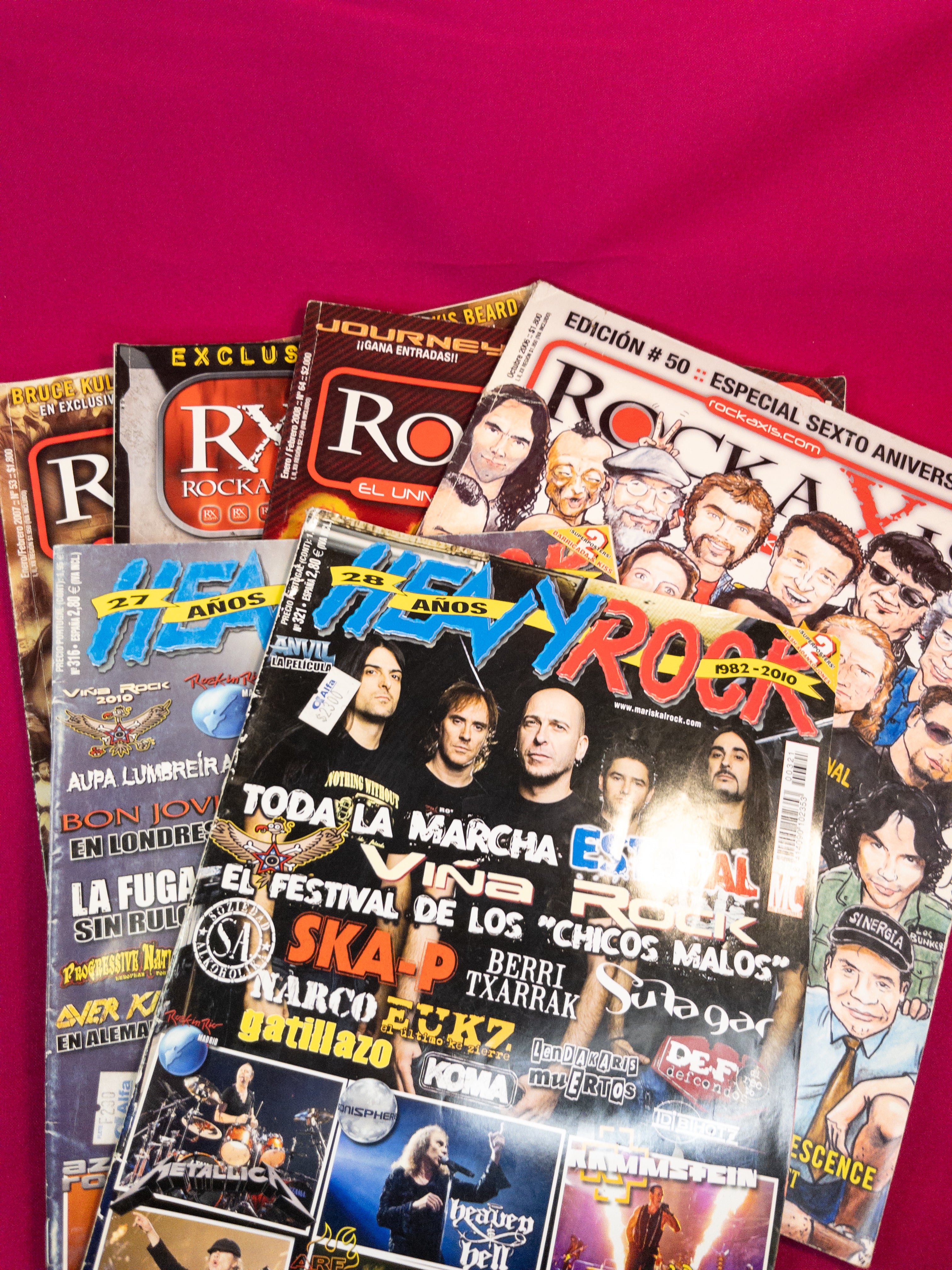 Revistas de rock variadas