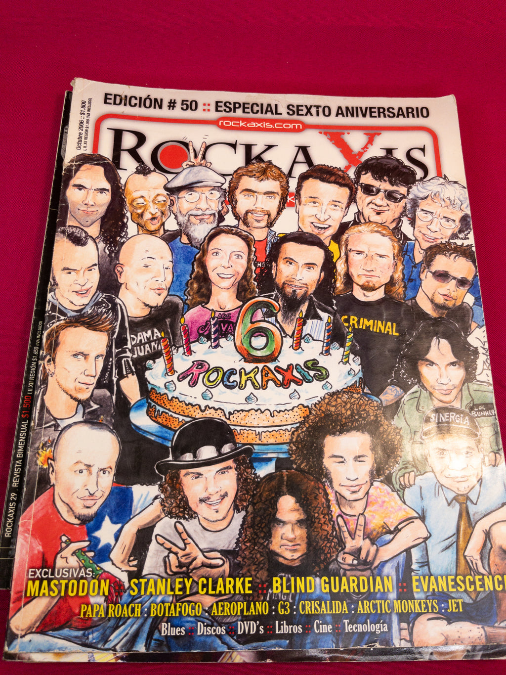 Revistas de rock variadas